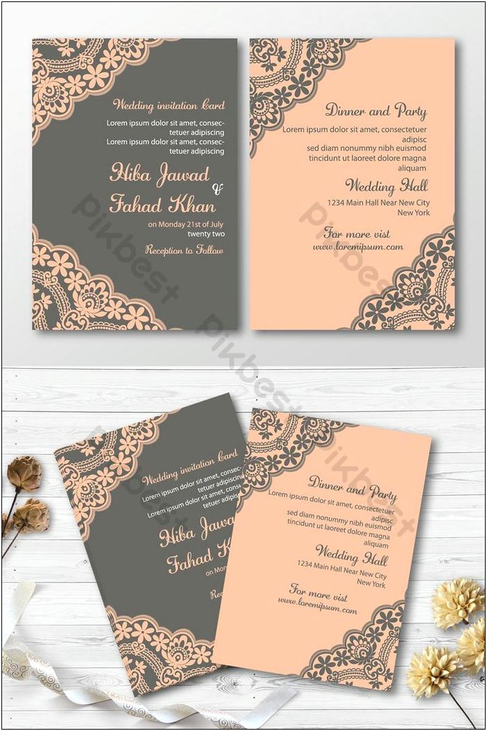 Dinner Invitation Card Template Free Download