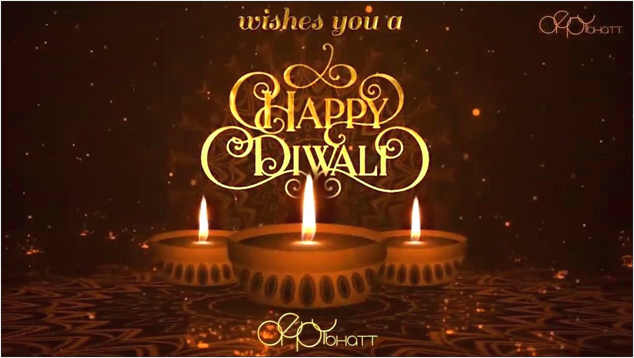 Diwali Wishes After Effects Template Free Download