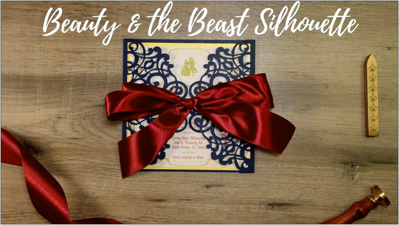 Diy Beauty And The Beast Wedding Invitations