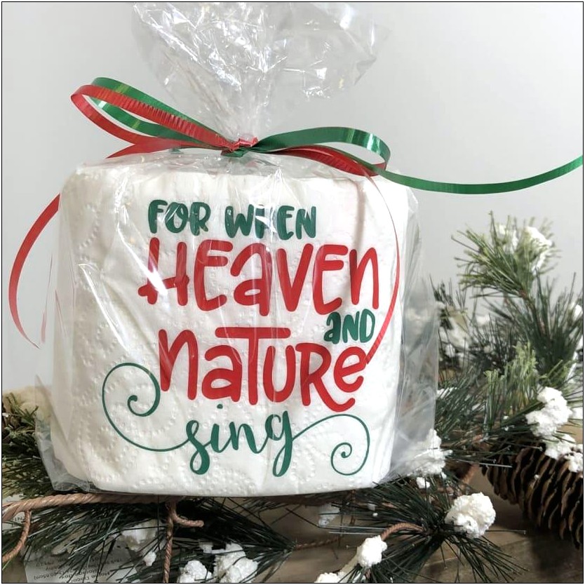 Diy Funny Toilet Paper Christmas Gift Free Templates