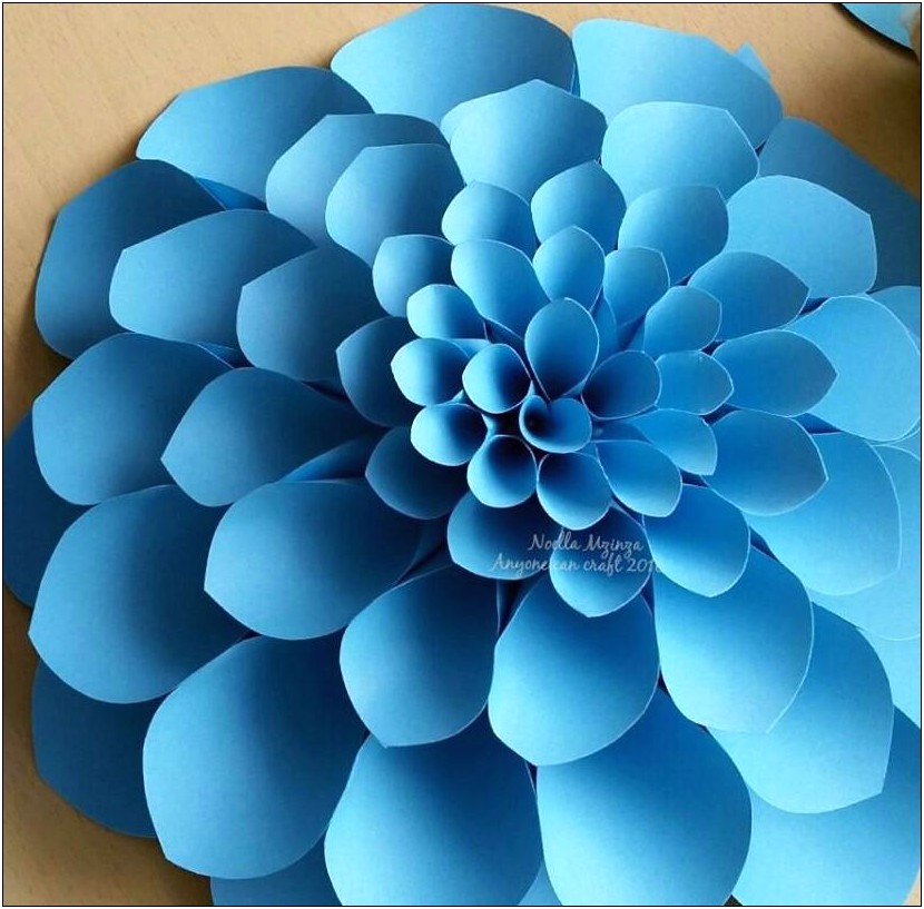 Diy Giant Paper Flowers Free Templates
