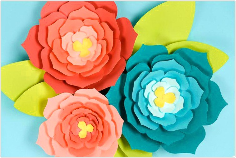 Diy Large Paper Flowers Template Free