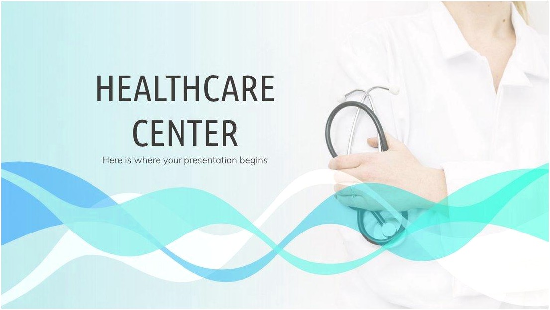 Doctor With Stethoscope Powerpoint Template Free