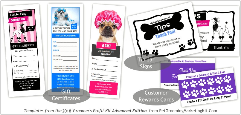 Dog Grooming Appointment Reminder Card Template Free