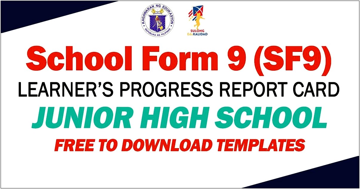 Download For Free Middle School Report Card Templates