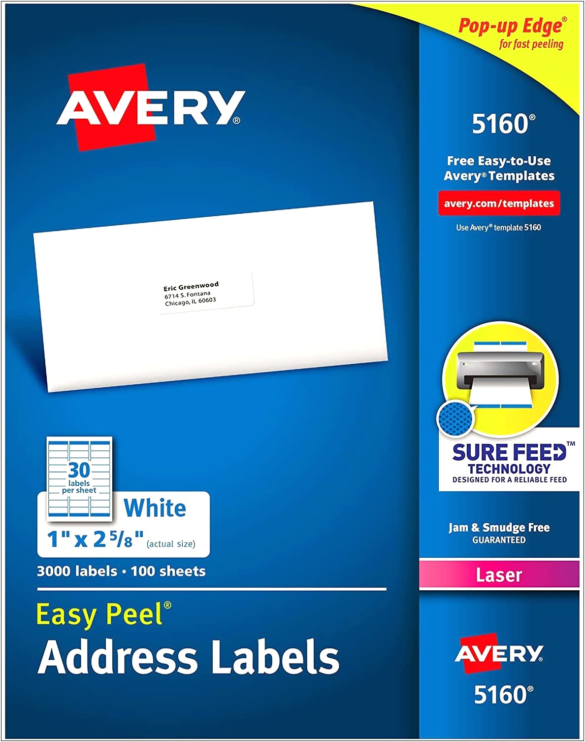 Download Free Blank Avery 5160 Templates
