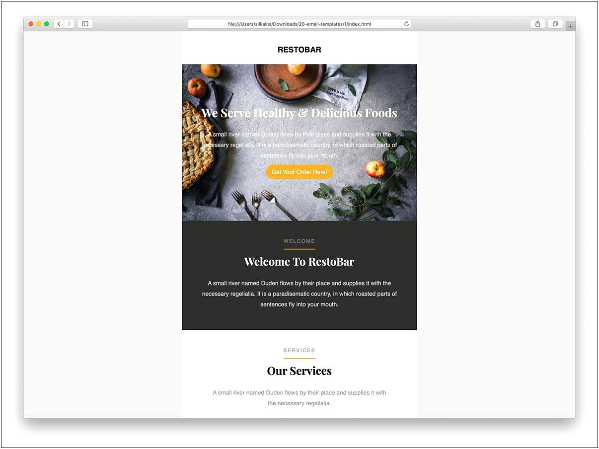 Download Free Html Email Newsletter Templates