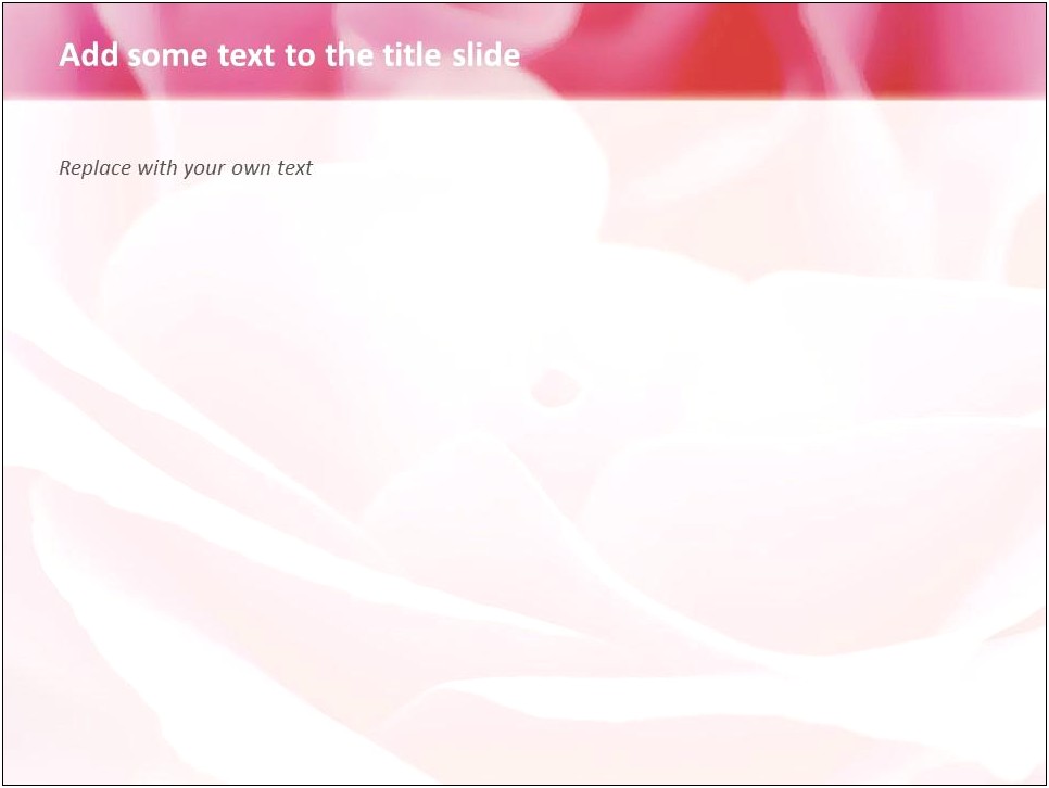 Download Free Powerpoint Templates Pink Roses