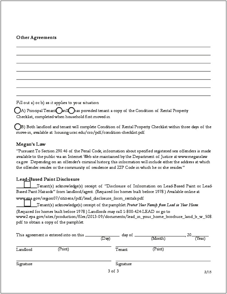 Download Free Room Rental Agreement Template