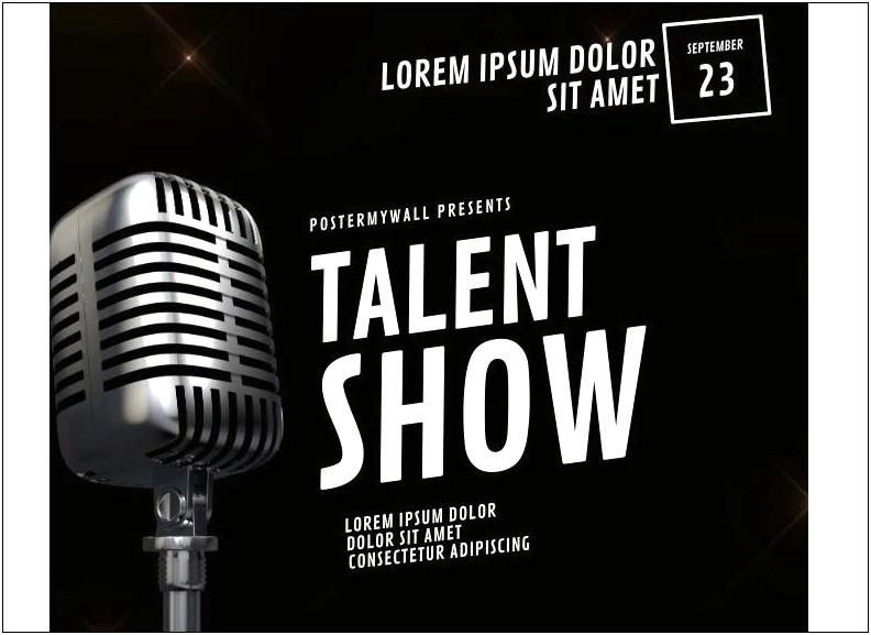 Download Free Talent Show Psd Templates