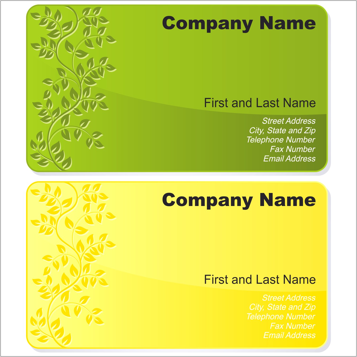 Download Free Vector Business Card Templates