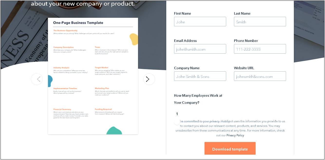 Download Growthink Business Plan Template Free