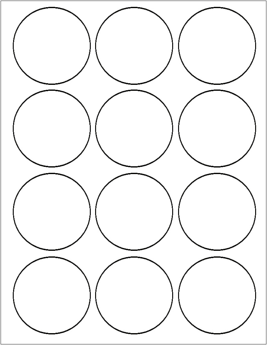 Downloadable Free 1.25inch Circle Table Template