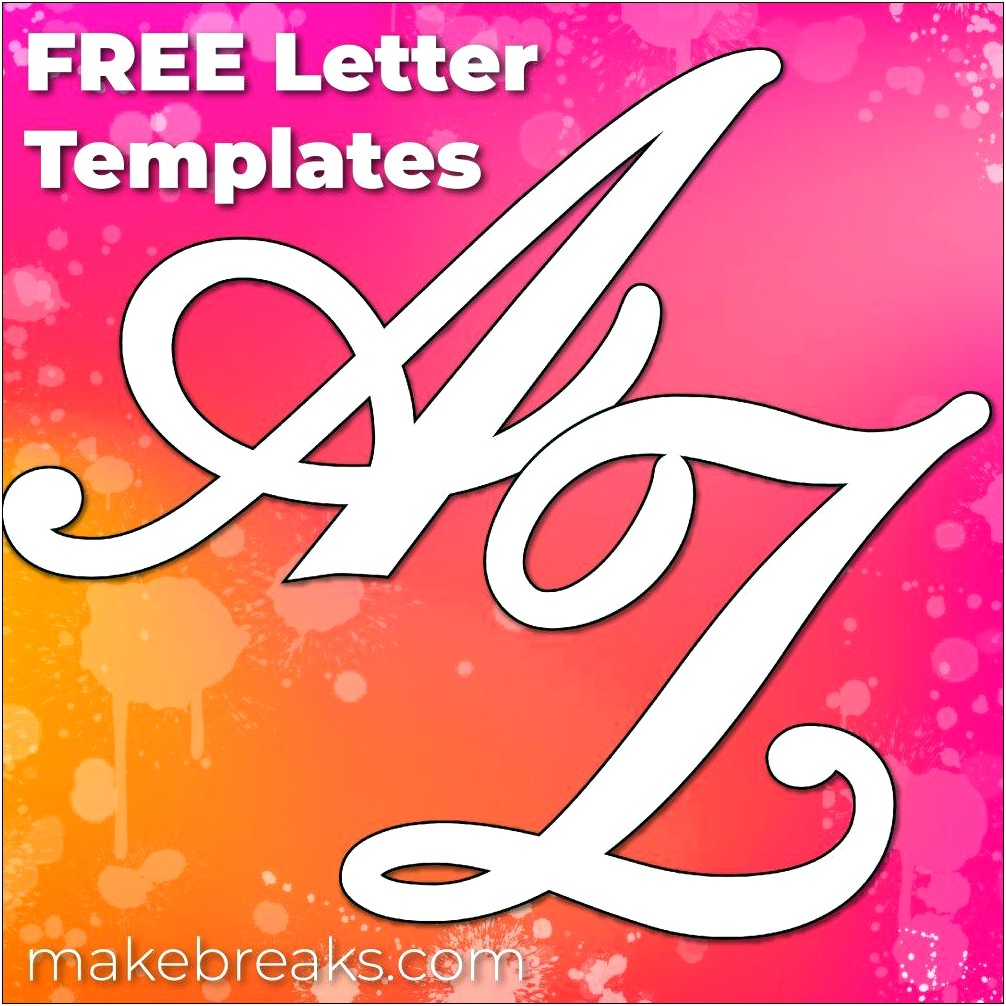 Downloadable Free Printable Alphabet Stencils Templates