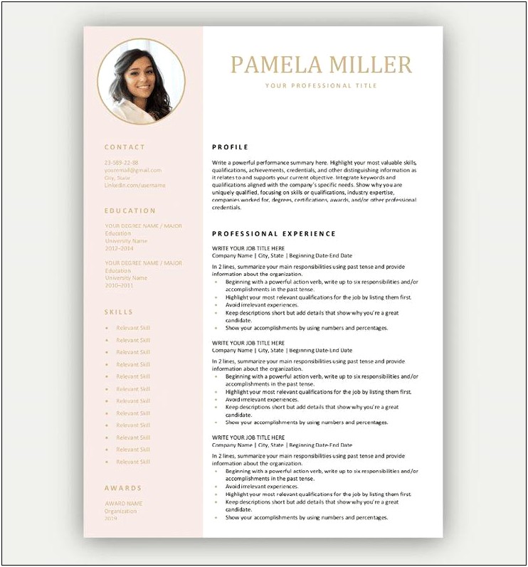 Downloadable Templates For Cv For Free