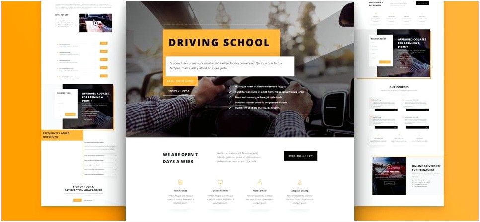 Drive Pro Driving School Html Template Free