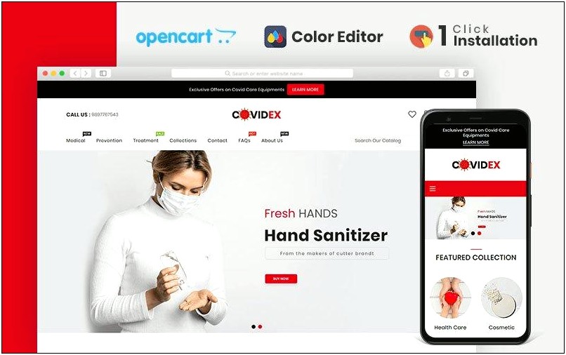 Drug Store Opencart Template Free Download