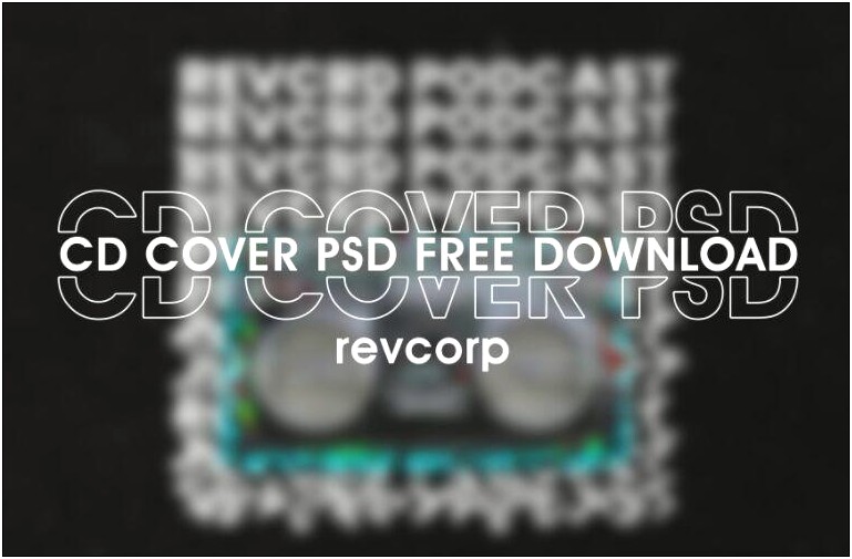 Dvd Case Cover Template Psd Free Download