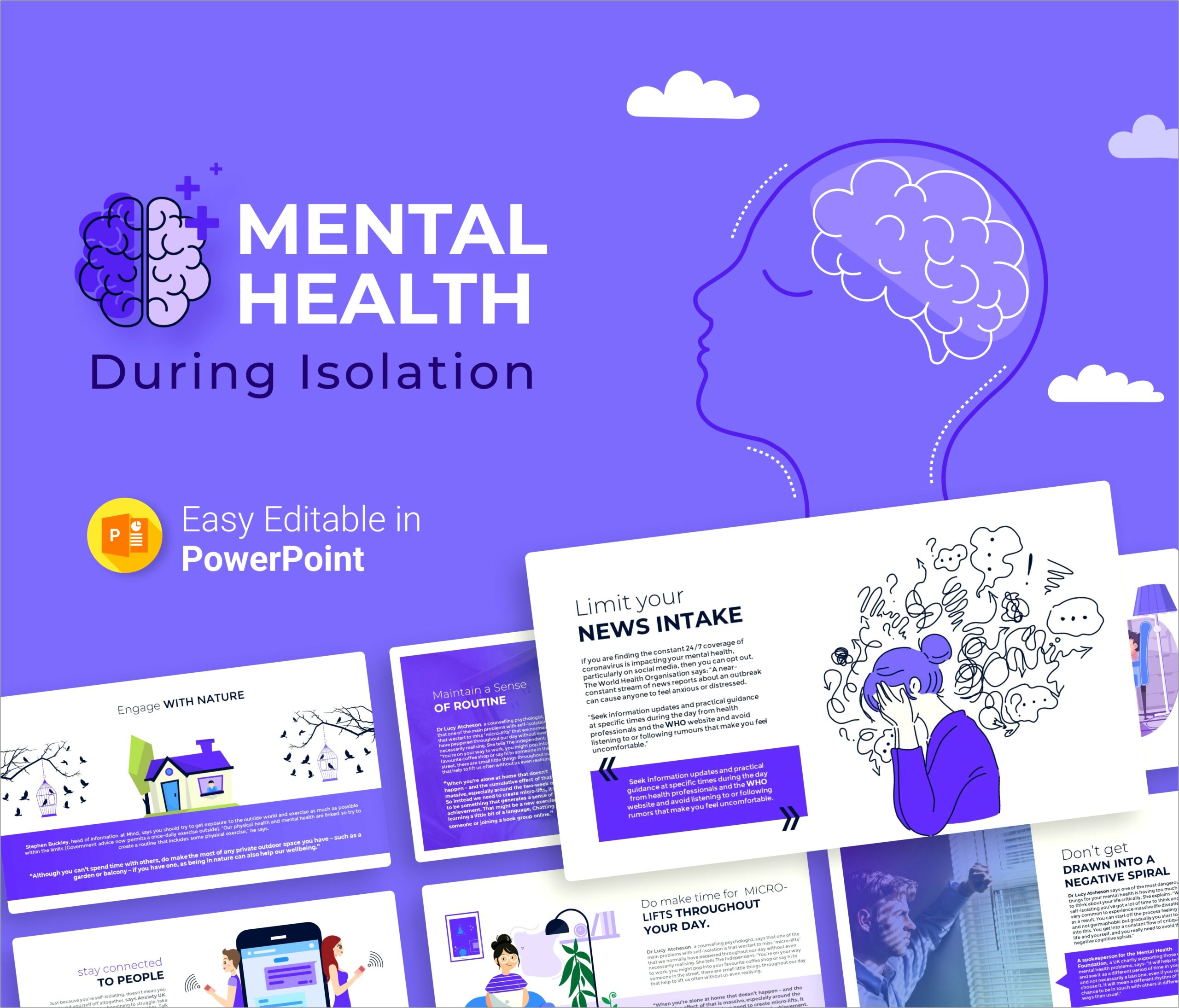 E Mental Health Ppt Templates Free Download