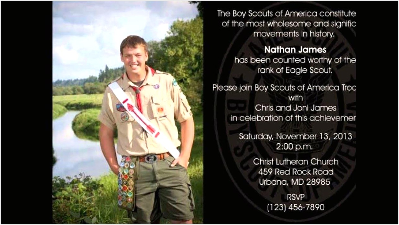 Eagle Scout Court Of Honor Free Templates