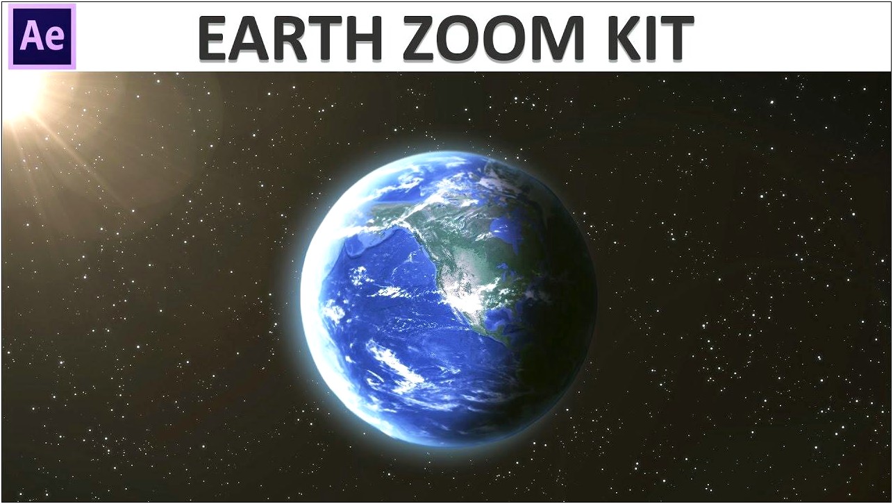Earth Zoom After Effects Template Free Download