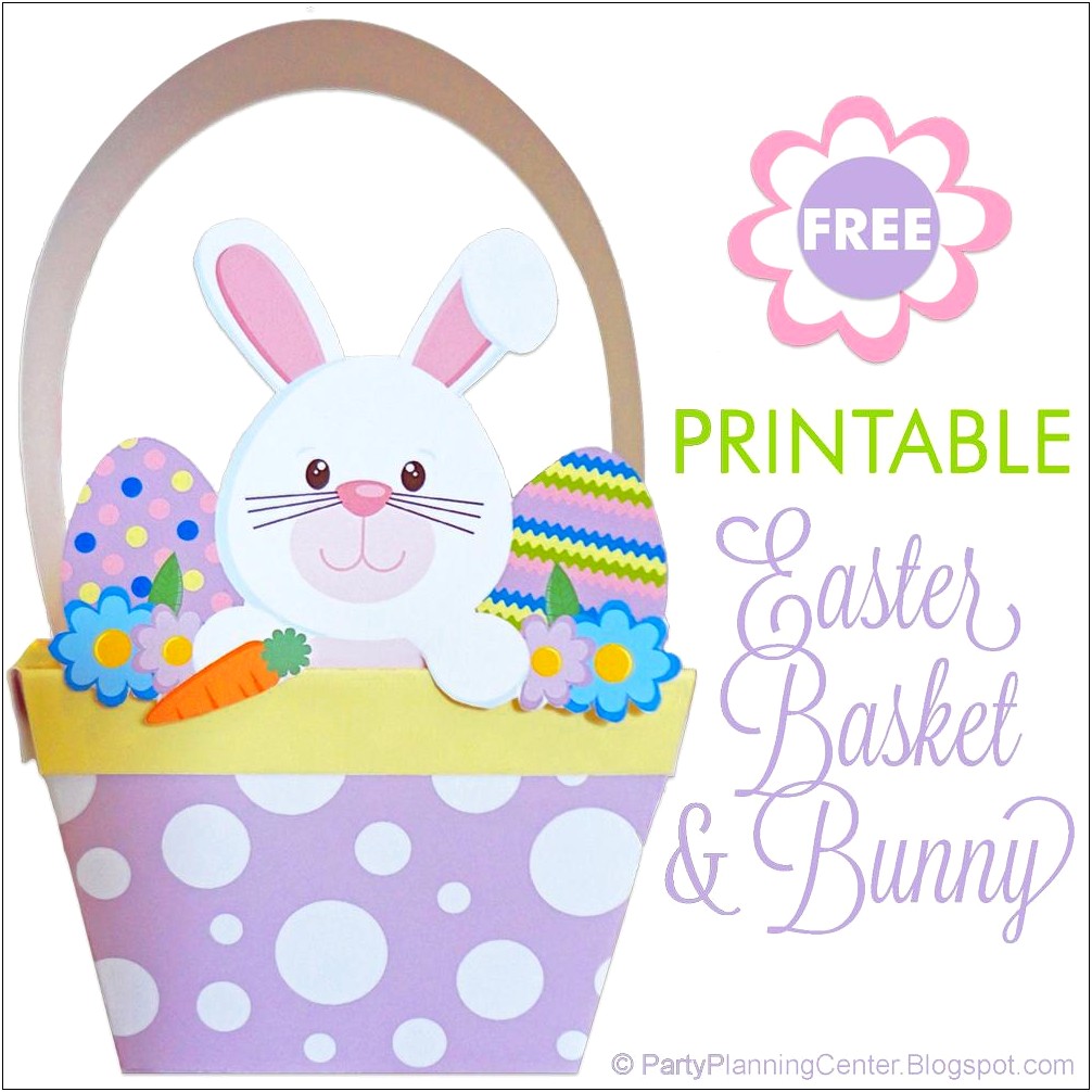 Easter Basket Template Free To Print
