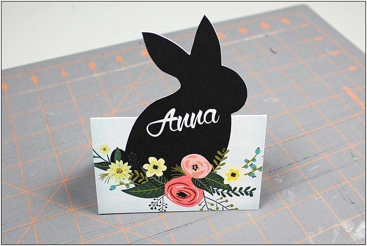 Easter Buffet Place Card Templates Free