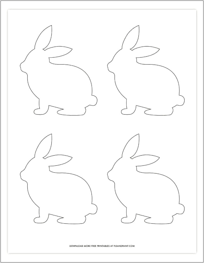 Easter Bunny Letter Template Free Uk