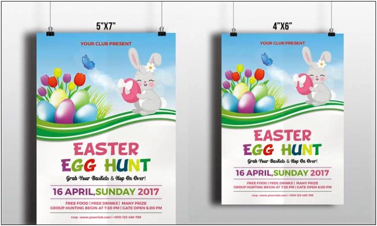Easter Egg Hunt Flyer Templates Free