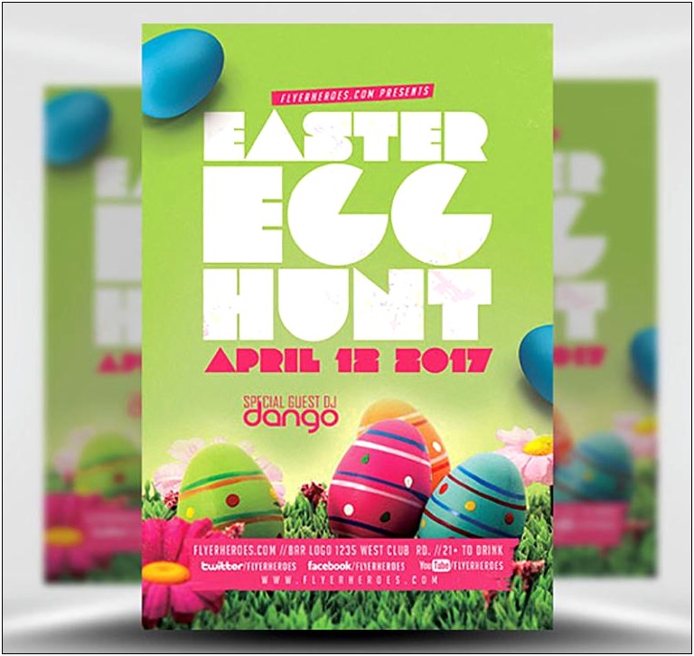 Easter Egg Hunt Template Flyer Free