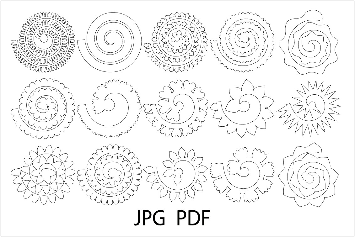 Easy 3d Paper Flower Templates Free