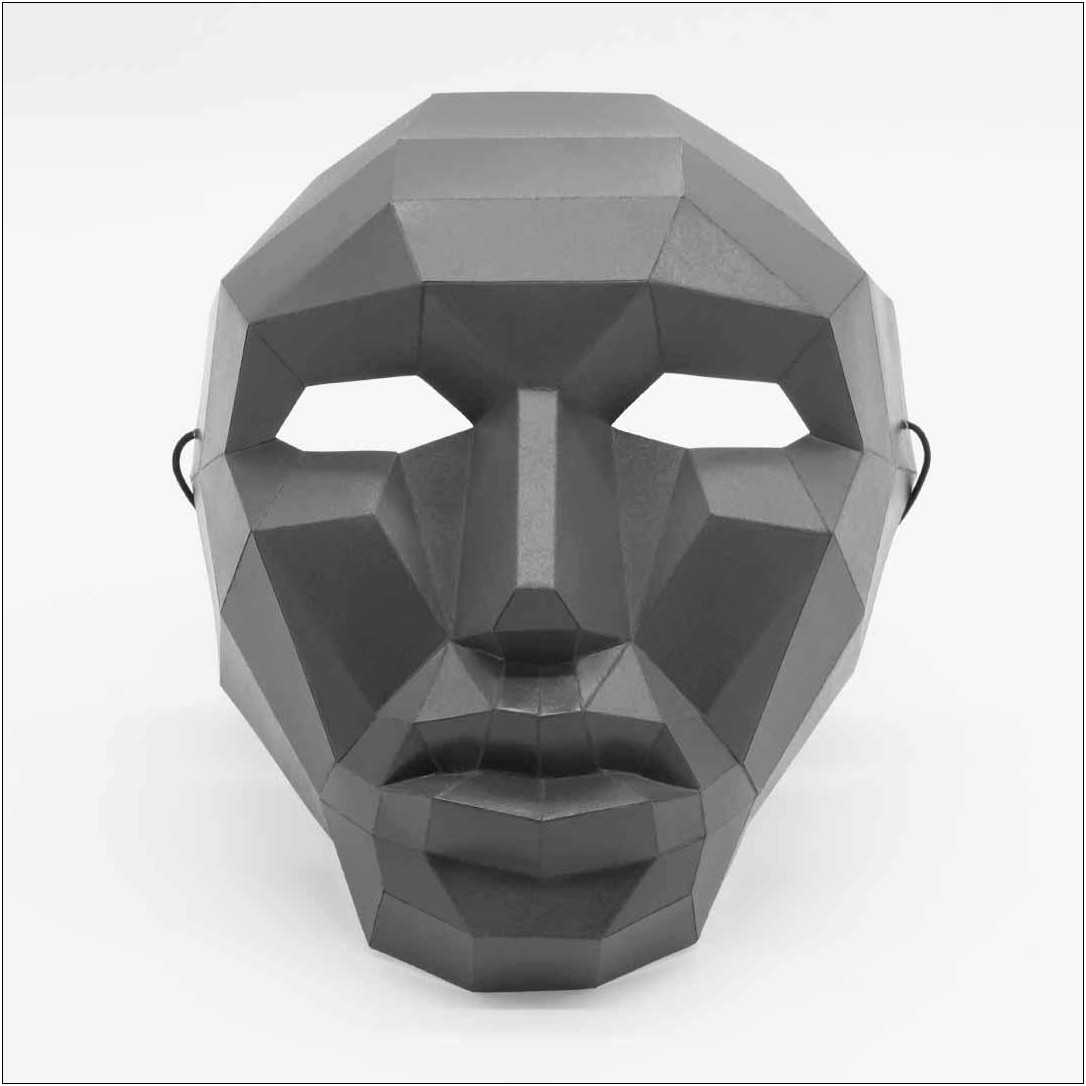 3d Paper Mask Template Free Printable - Templates : Resume Designs # ...