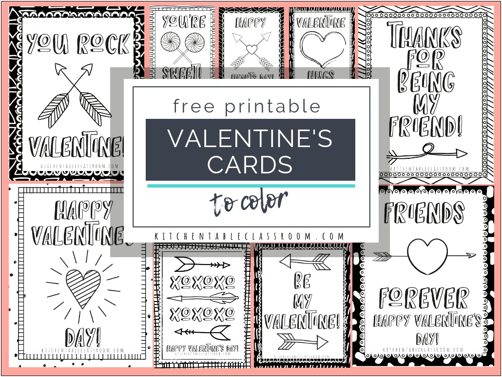 Easy Free Printable Valentine Templates For Kids