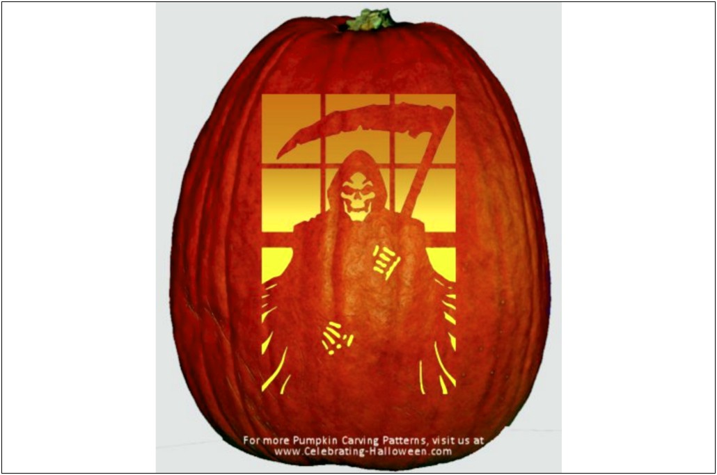 Easy Scary Pumpkin Carving Templates Free