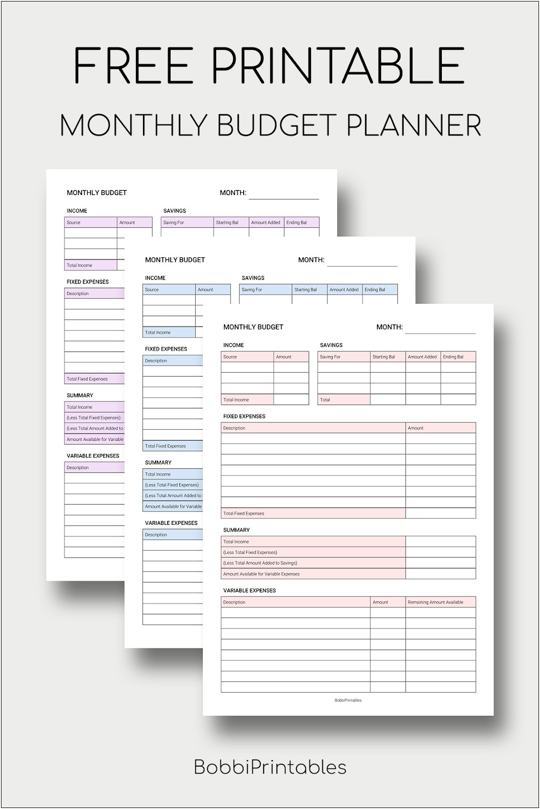 Easy To Use Budget Template Free