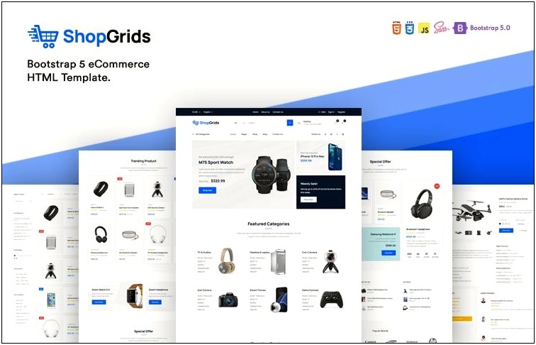 Ecommerce Bootstrap Html Template Free Download