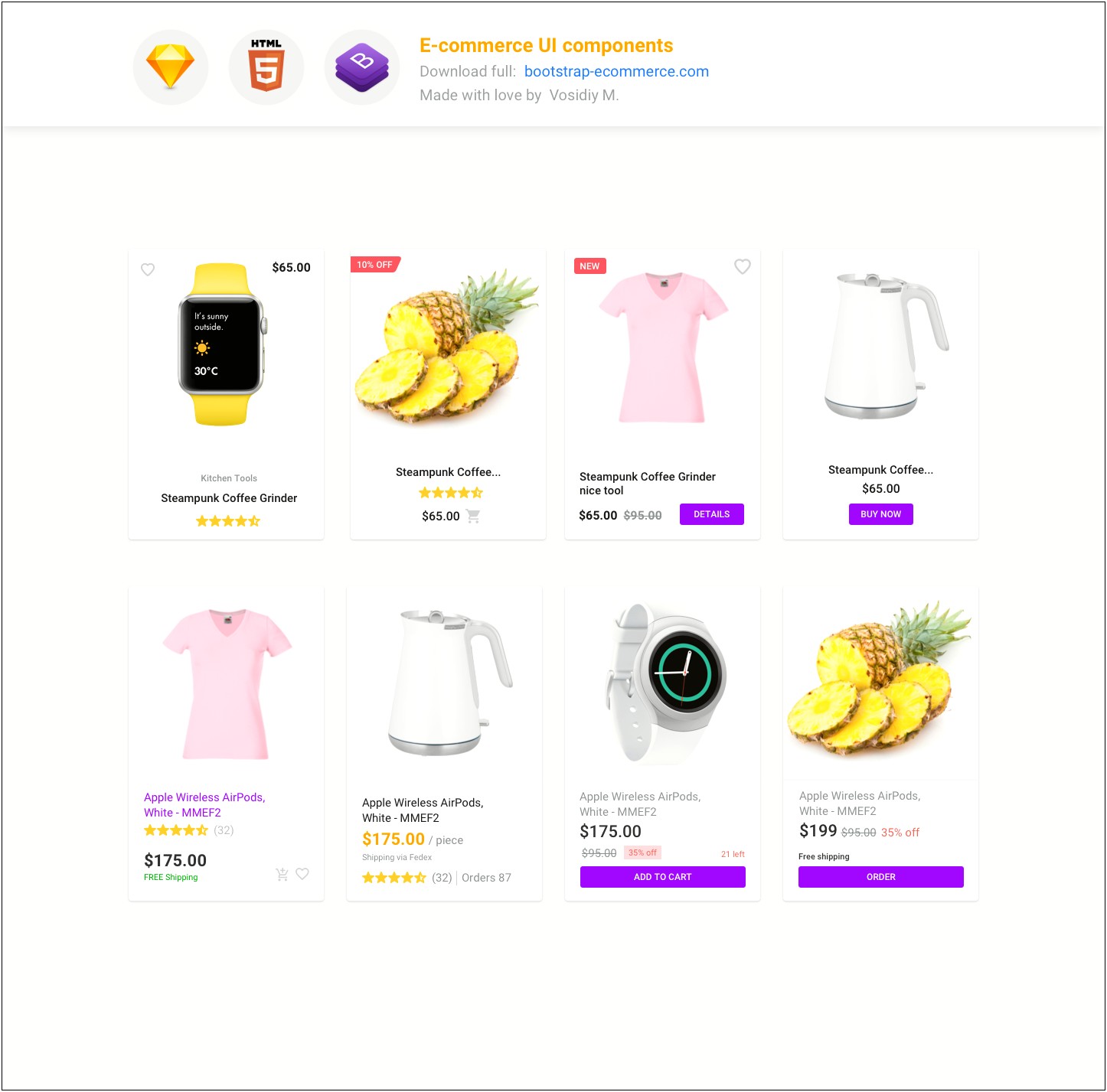 Ecommerce Html Css Template Free Download