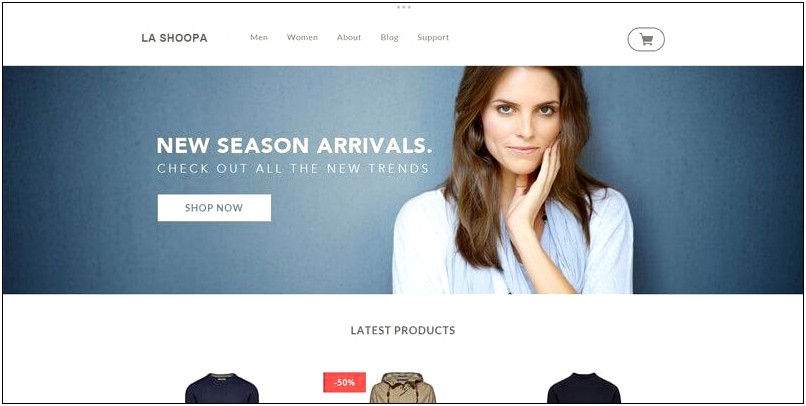 Ecommerce Psd Web Template Free Download