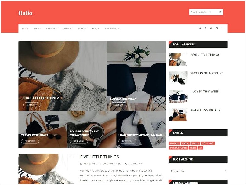 Ecommerce Responsive Blogger Template Free Download