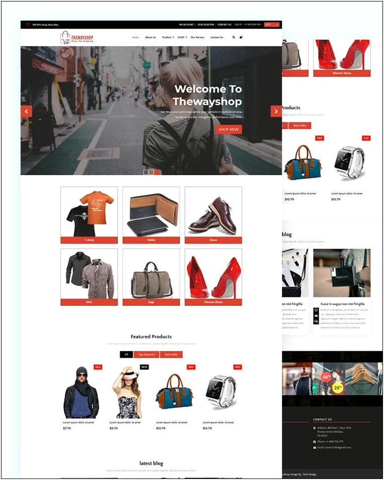 Ecommerce Template Bootstrap 4 Free Download
