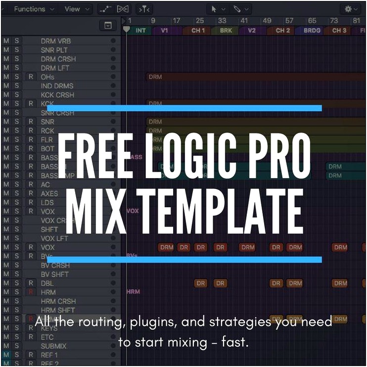 Edm Logic Pro X Template Free