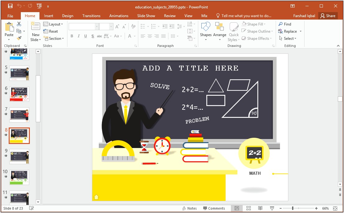 Education Animated Powerpoint Templates Free Download