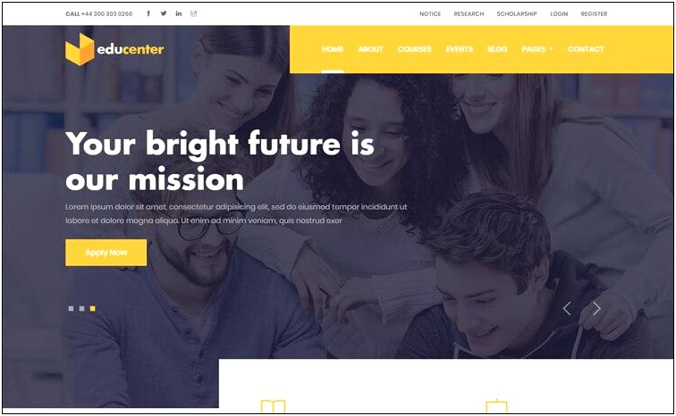 Education Responsive Html Template Free Download