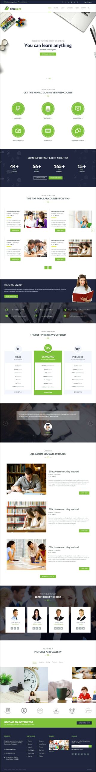 Edugate Education Html Template Free Download