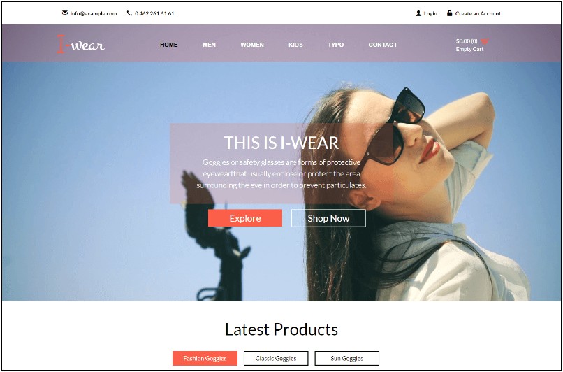 Electronic Ecommerce Html Template Free Download