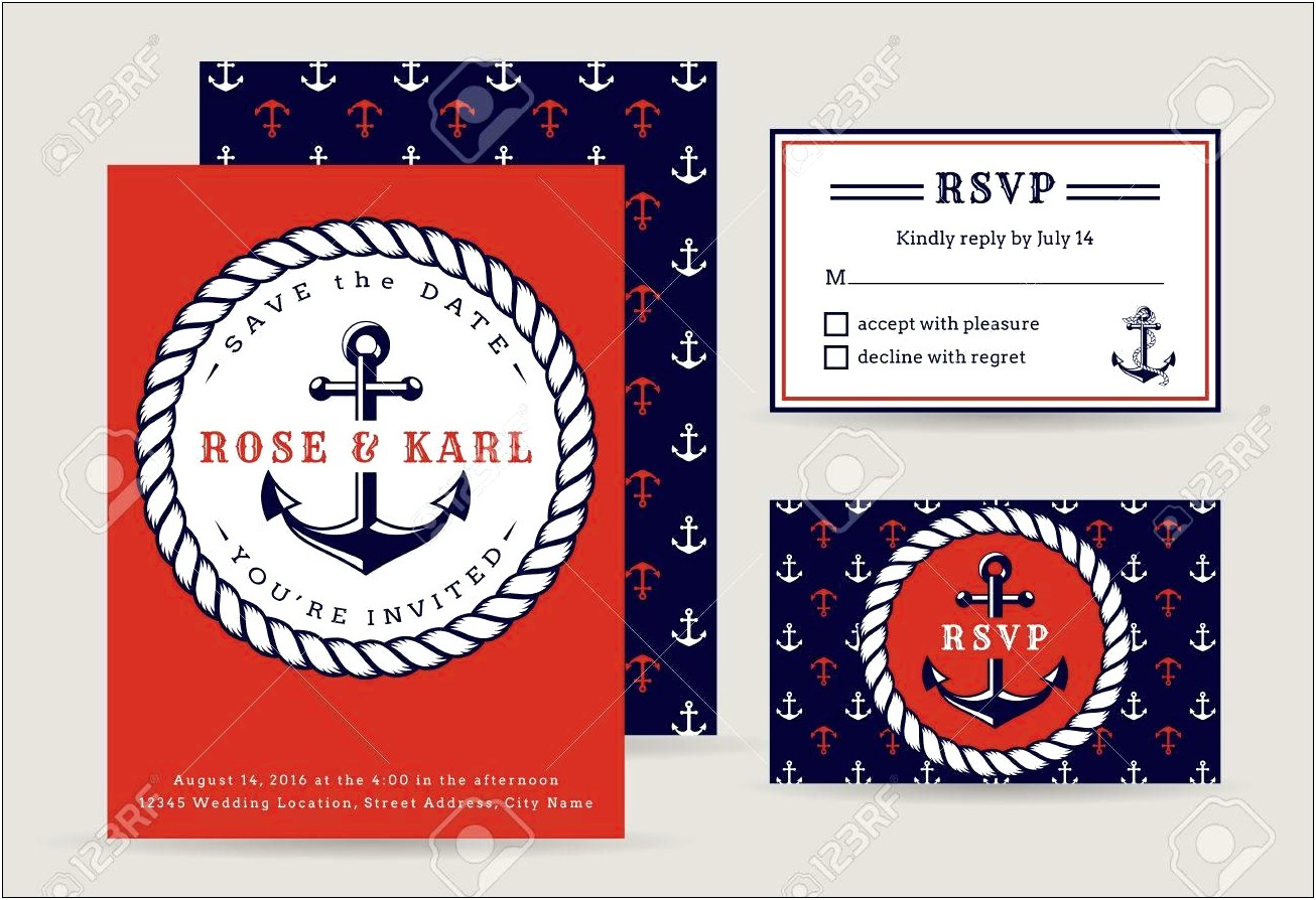 Elegant Red White And Blue Free Templates