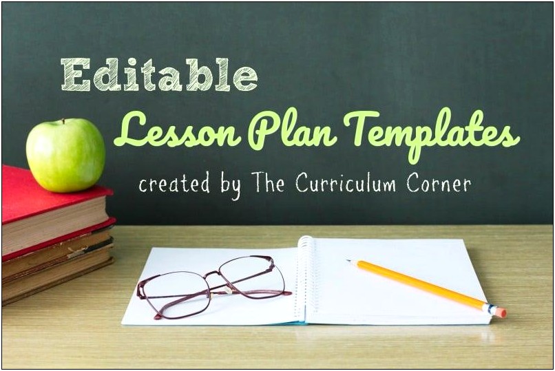 Elementary Teacher Lesson Plans Free Template