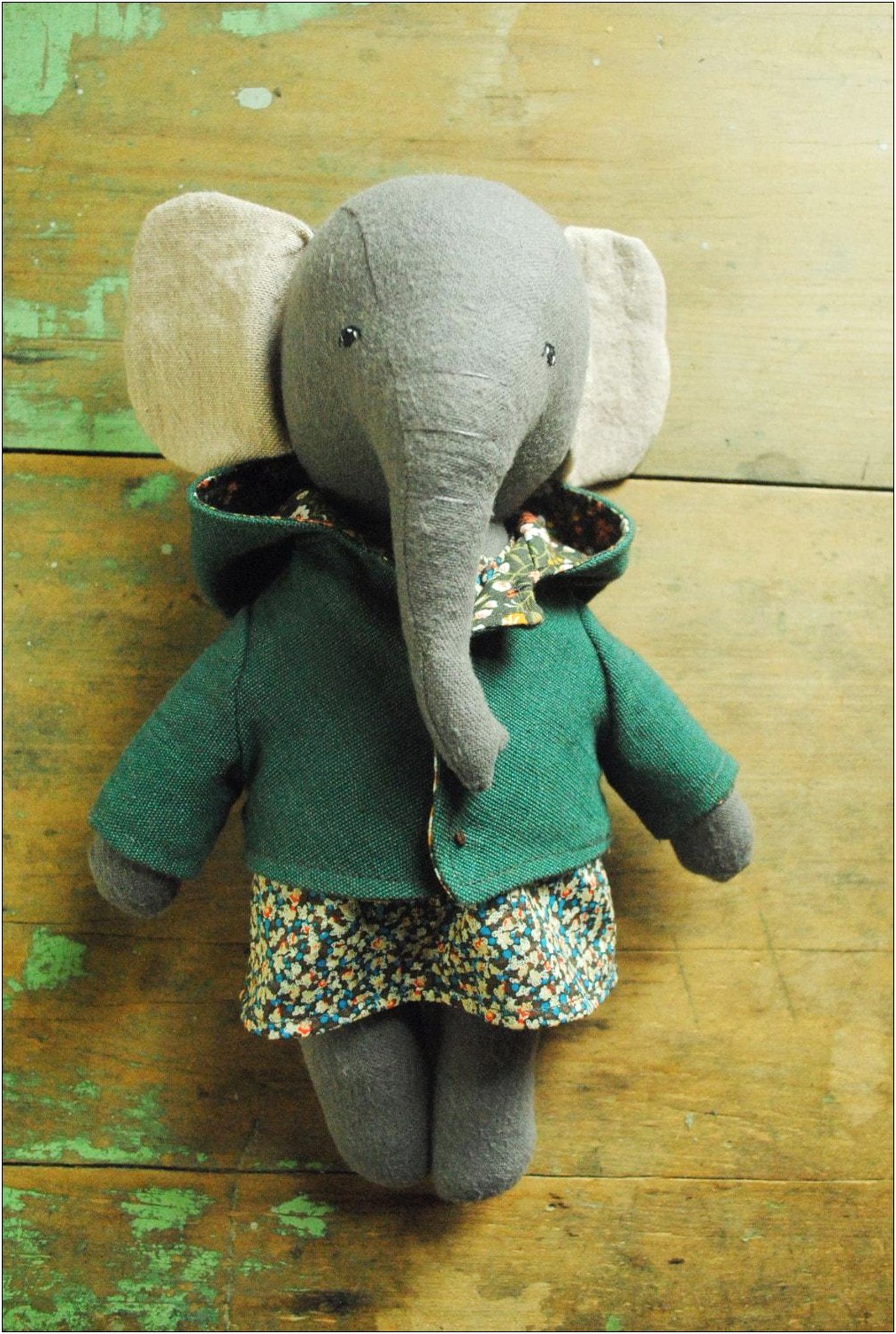 Elephant Stuffed Free Pattern Template Toy