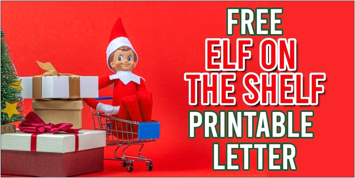 Elf On The Shelf Arrival Letter Template Free