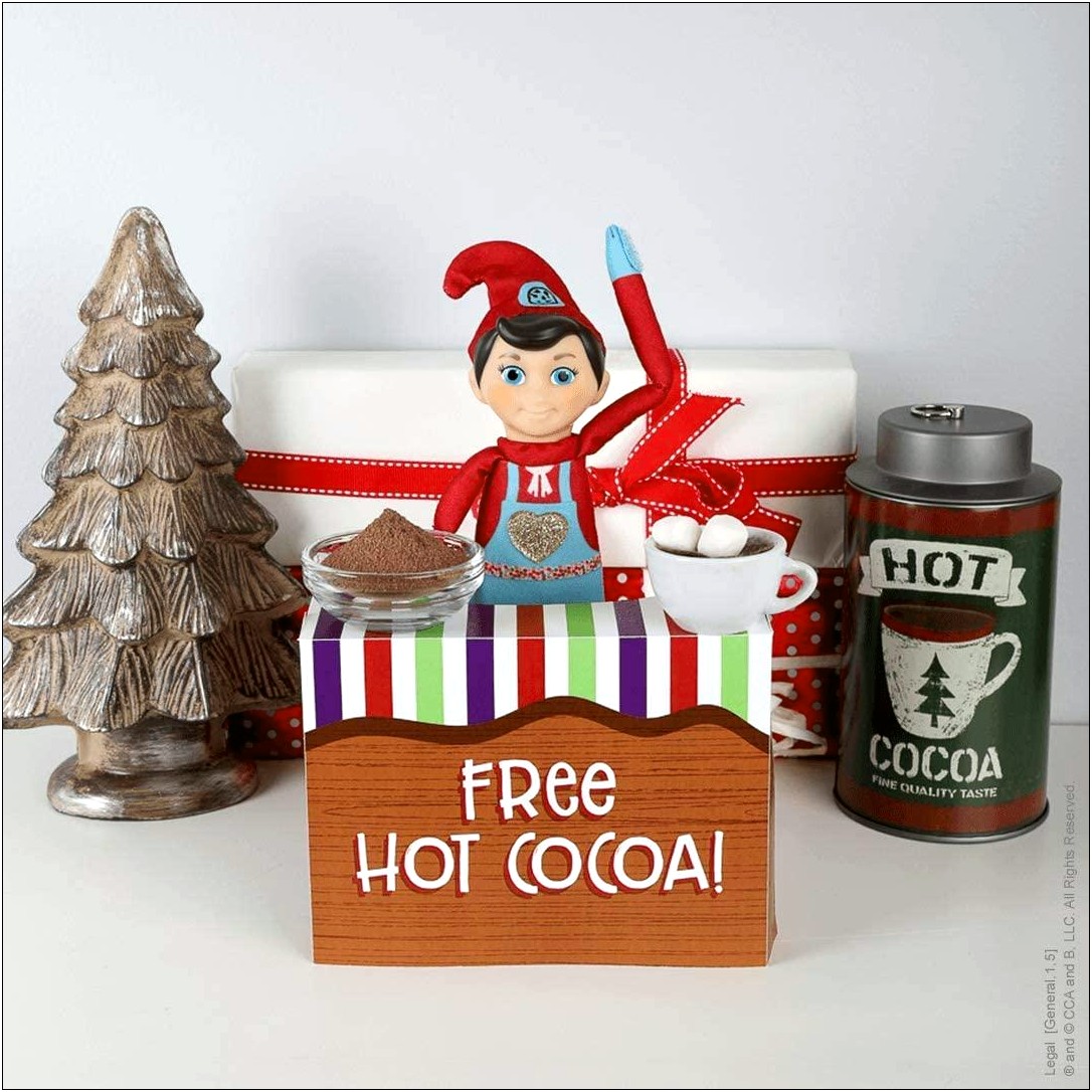 Elf On The Shelf Kissing Booth Free Template